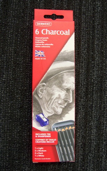 Derwent Tin - 6 Charcoal Pencils