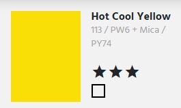 Pearlescent Ink Hot Cool Yellow