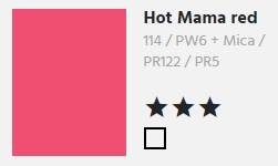 Pearlescent Ink Hot Mama Red