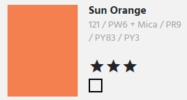 Pearlescent Ink Sun Orange