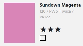Pearlescent Ink Sundown Magenta