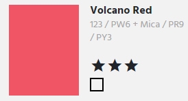 Pearlescent Ink Volcano Red